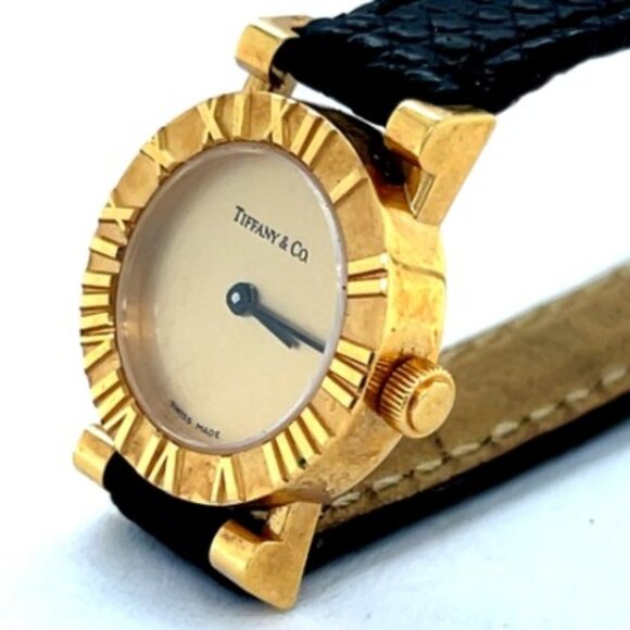 Tiffany 18K Atlas Swiss Timeless Yellow Gold Lady - Picture 1 of 8